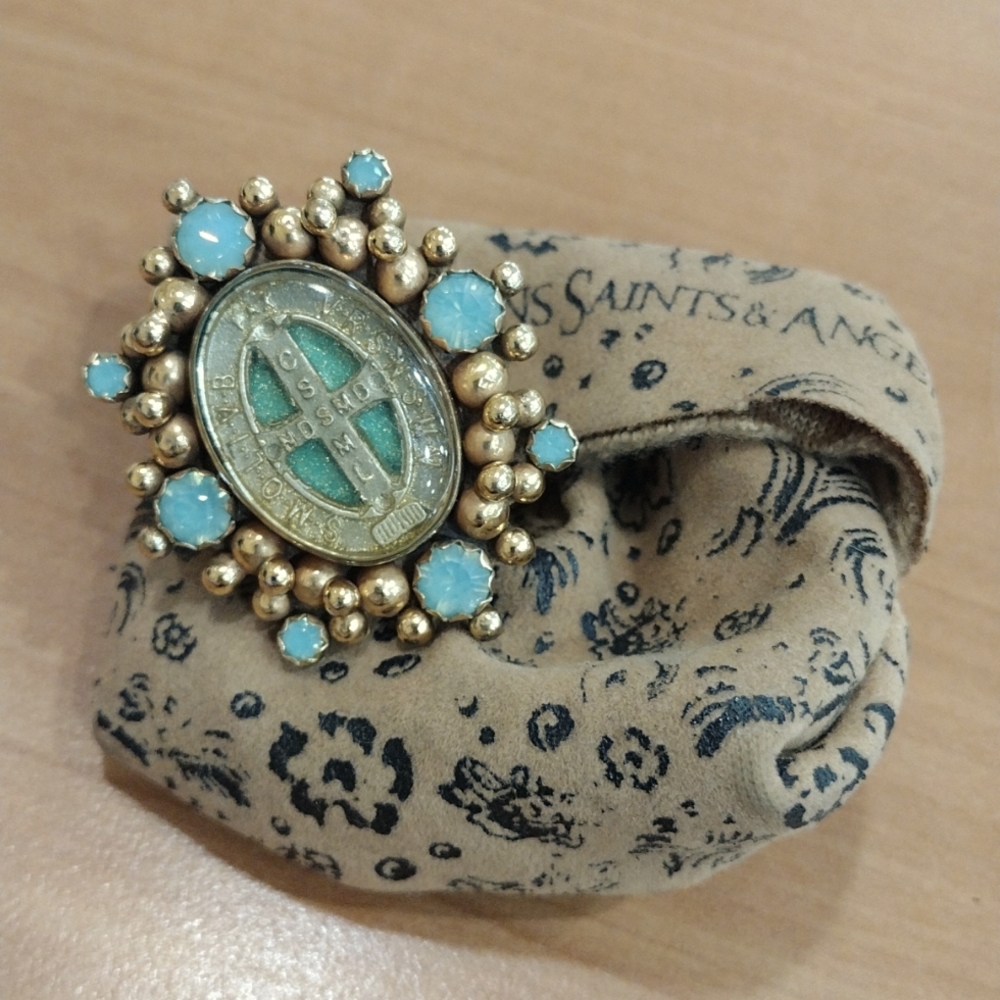 Special order San Benito Virgins Saints and Angels Ring
